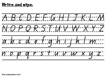 write and wipe queensland beginner cursive by stacey weston tpt