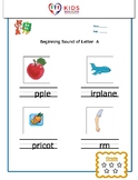 Kindergarten / Pre-K Write-in First Letter