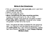 Go Math Ch.1: Write it Out!  Game *EDITABLE*
