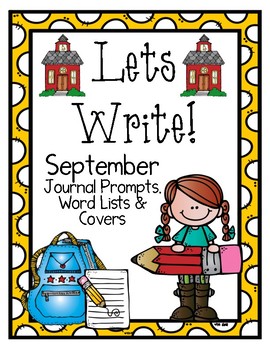 Write it! September Journal Prompts, Word Lists, and Cover Pages