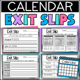 Write the Date and Day of the Week Exit Slips: Calendar Wr