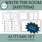 Write the Music Room: Rhythm - Autumn Set