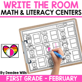 Write the Room Literacy and Math First Grade Centers - Val