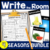 Seasons of the Year, Spring, Summer Write the Room w/ Word