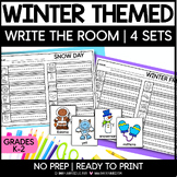 WINTER Write the Room | 4 Winter Themed Activities | Winte