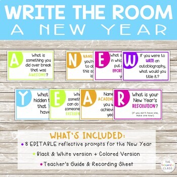 Preview of Write the Room: A NEW YEAR