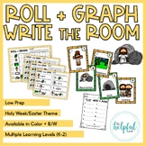 Write the Room AND Roll + Graph ~ Holy Week/Easter theme