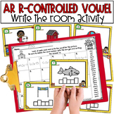 R Controlled Vowel - AR - Phonics Centers - Write the Room