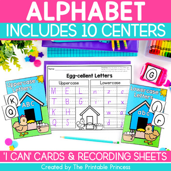 Preview of Alphabet Centers for Kindergarten