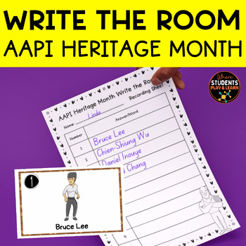 Preview of Write the Room | Asian Pacific Heritage Month Activities for Special Education