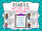 Write the Room:  BUNDLE Dolch Words (Pre Primer, Primer, 1