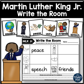 Preview of MLK Jr. Write the Room  |  Martin Luther King Jr. Activity