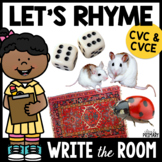 Write the Room CVC & CVCE Rhyming Words Picture Cards Kind