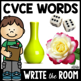 CVCE Write the Room Center, Magic Silent E Practice, with 