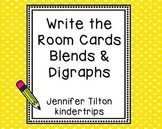 Write the Room Cards for Blends and Digraphs