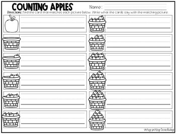 Write The Room Counting Apples