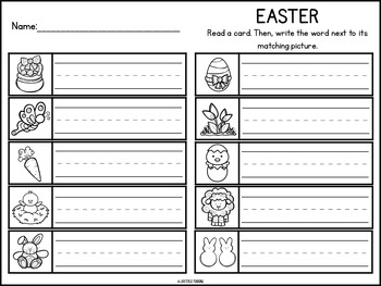 Write the Room: Easter by Jessica Terrill | TPT