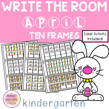 Preview of Write the Room - April Ten Frames
