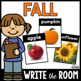 Fall Write the Room Vocabulary Practice Activities | Kinde