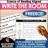 FREE Write the Room Decodable Sentences