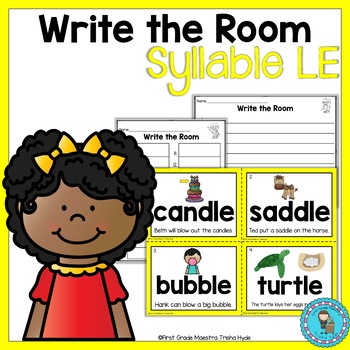 Preview of Write the Room Final Syllable LE