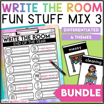 Preview of Write the Room: Fun Stuff Mix 3 BUNDLE - End of School Year - Cinco de Mayo