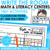 Write the Room Math and Literacy Centers for Kindergarten Bundle
