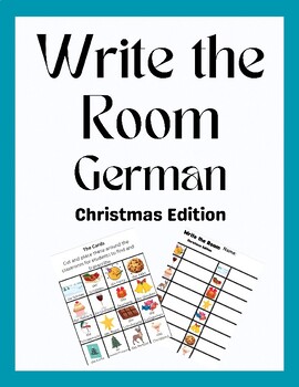 Preview of Write the Room German - Christmas Edition