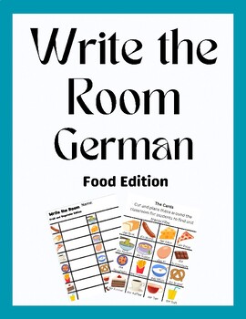 Preview of Write the Room German - Food Edition