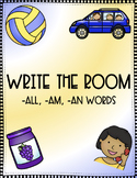 Write the Room: Glued Sounds (-all, -am, -an)