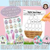 Write the Room - Heart & Sight Word Egg Hunt | UFLI & Dolch Words