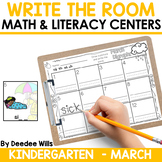 Write the Room Literacy and Math Kindergarten Centers - Sp