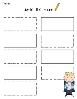 Write the Room - Kindergarten by Adventures in Kindergarten | TpT
