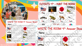 Write the Room Kindergarten - Letter "f": Writing / Vocabu