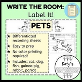 Write the Room: Label It! ~PETS~