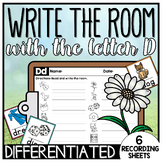 Write the Room - Letter D - Differentiated Kindergarten Li