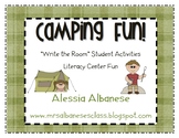 Write the Room Literacy Center - Camping Theme