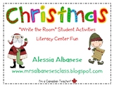 Write the Room Literacy Center - Christmas