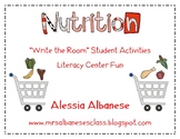 Write the Room Literacy Center - Nutrition