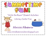 Write the Room Literacy Center - Summertime Fun!