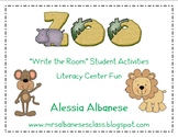 Write the Room Literacy Center - Zoo Theme