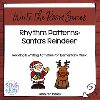 Preview of Write the Room Music: Santa's Reindeer