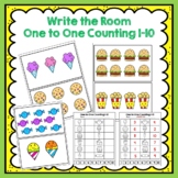 Write the Room One to One Counting 1-10 Freebie