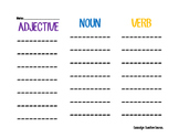 Write the Room: Parts of Speech: Adjectives, Nouns, Verbs