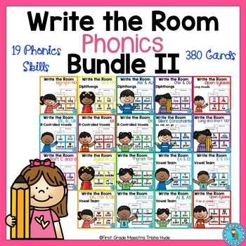 Preview of Write the Room Phonics Bundle 2