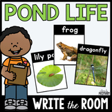 Pond Life Write Around the Room, w/ Pond Animal & Habitat 