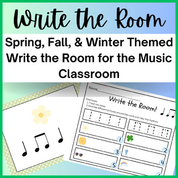 Preview of Write the Room - Quarter and Eighth Notes for Writing and Composing Rhythms!