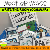 Write the Room Science Vocabulary Pack: Weather