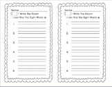 Write the Room Sight Words 1-25