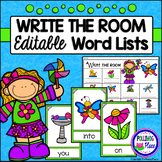 Write the Room: Sight Words - Spring {Editable}
